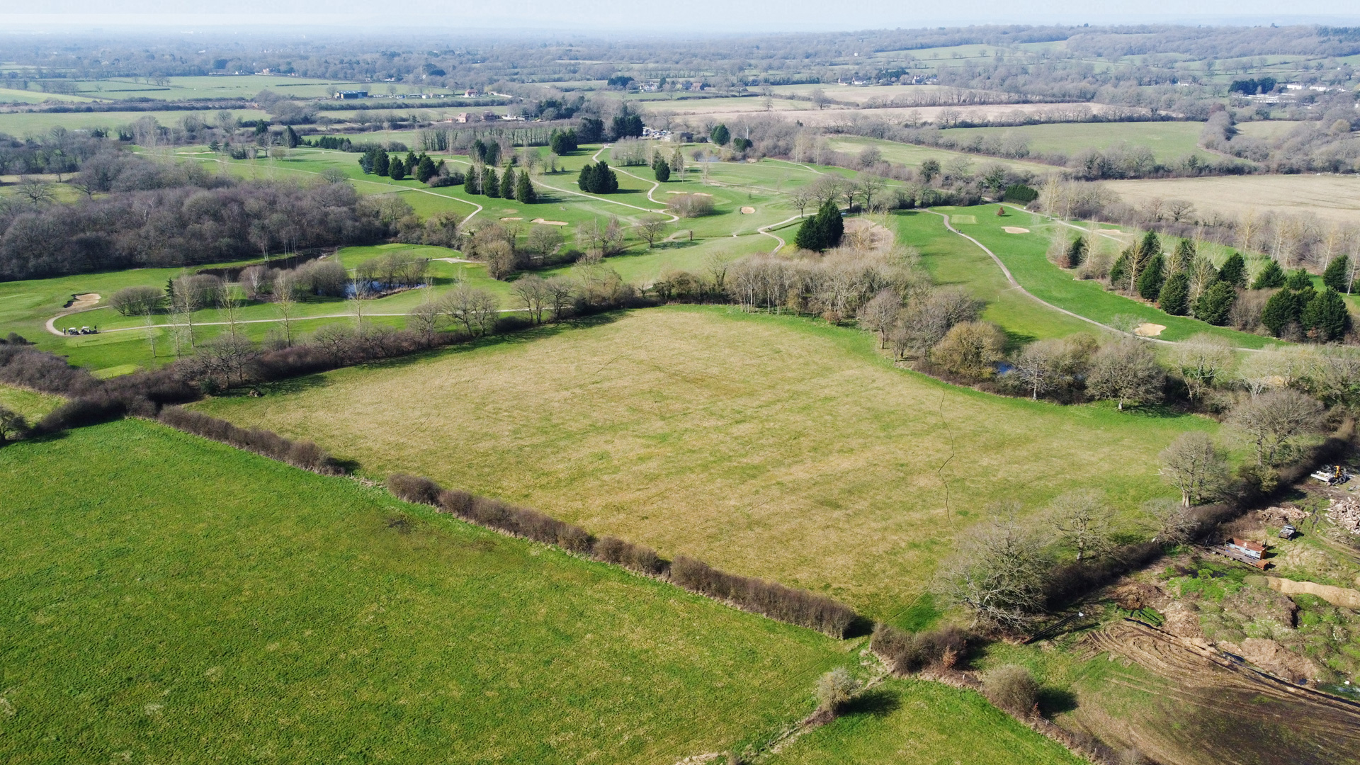 Grazing land for sale on Eden Brook in South Godstone