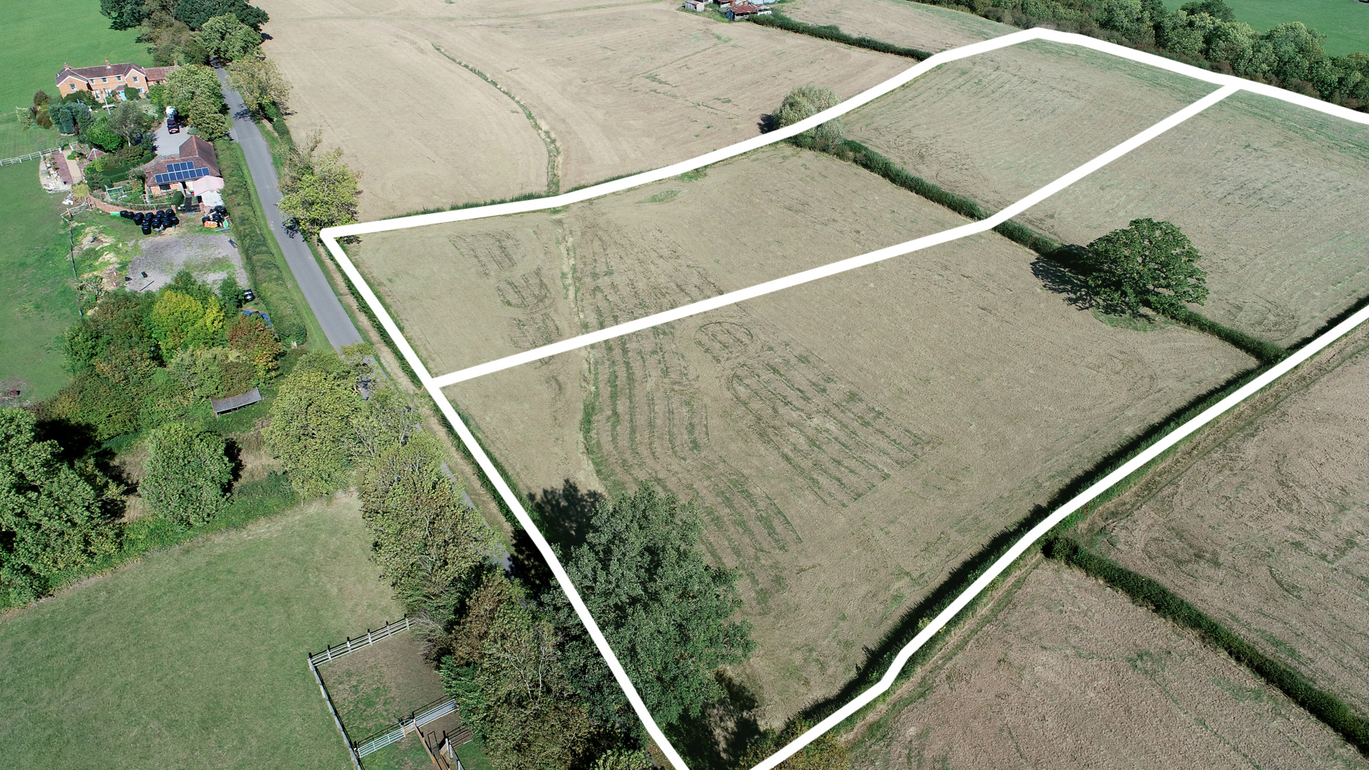 Land for sale at Berrowhill View in Feckenham, Redditch aerial view