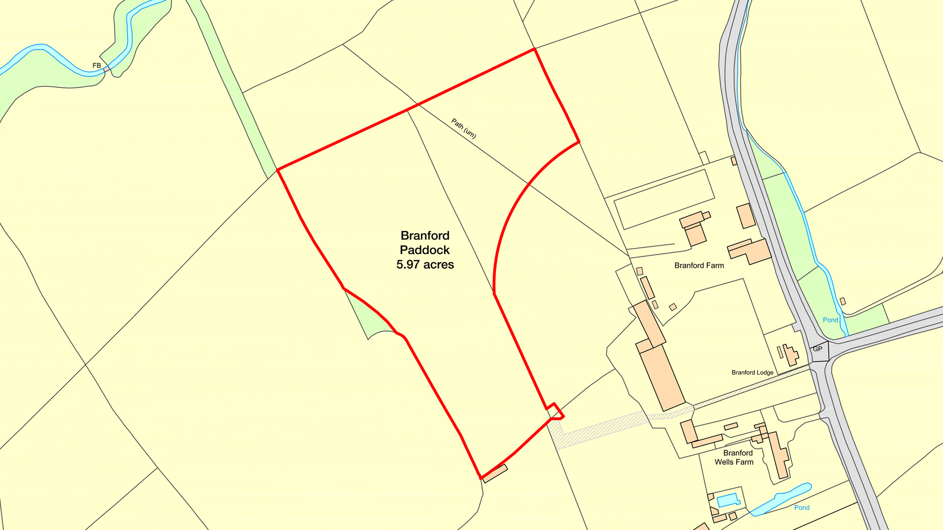 Land for sale at Branford Paddock in Newchapel, Lingfield site plan