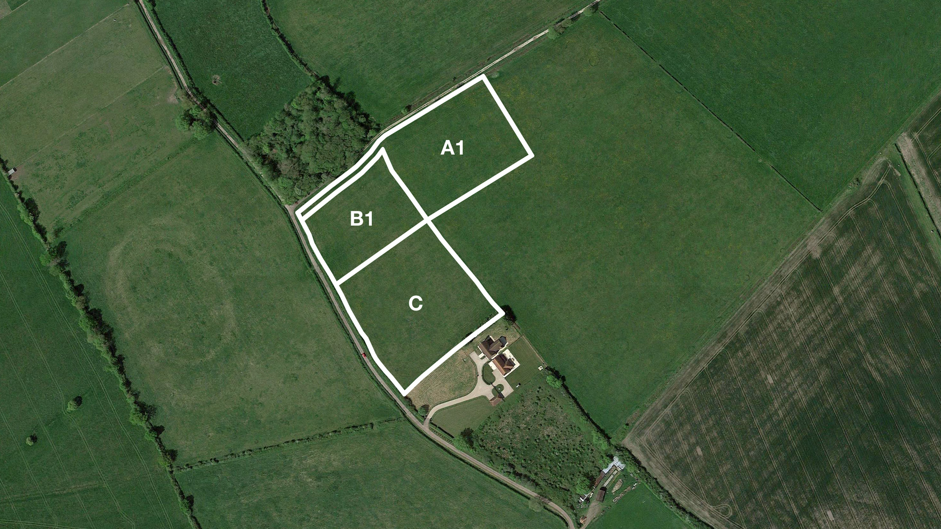 Land for sale in Buckland aerial image