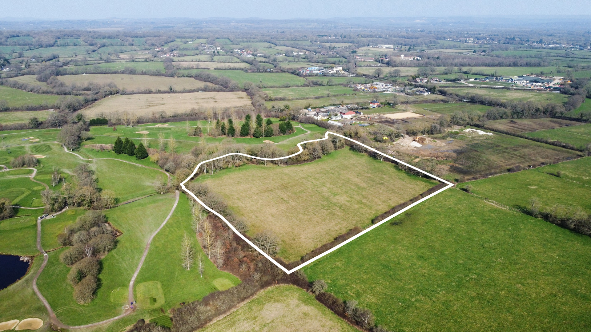 Land for sale on Eden Brook in South Godstone