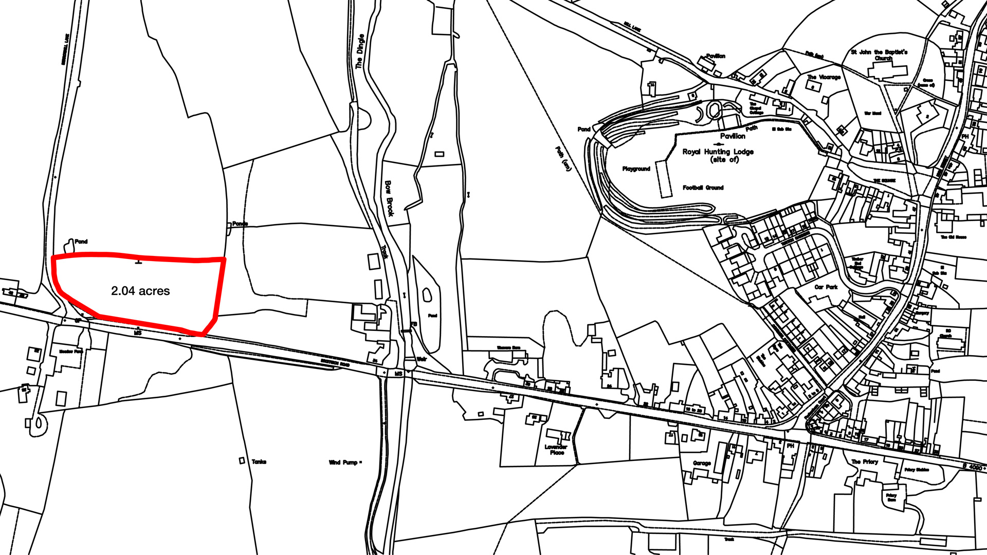 Land for sale in Feckenham site plan