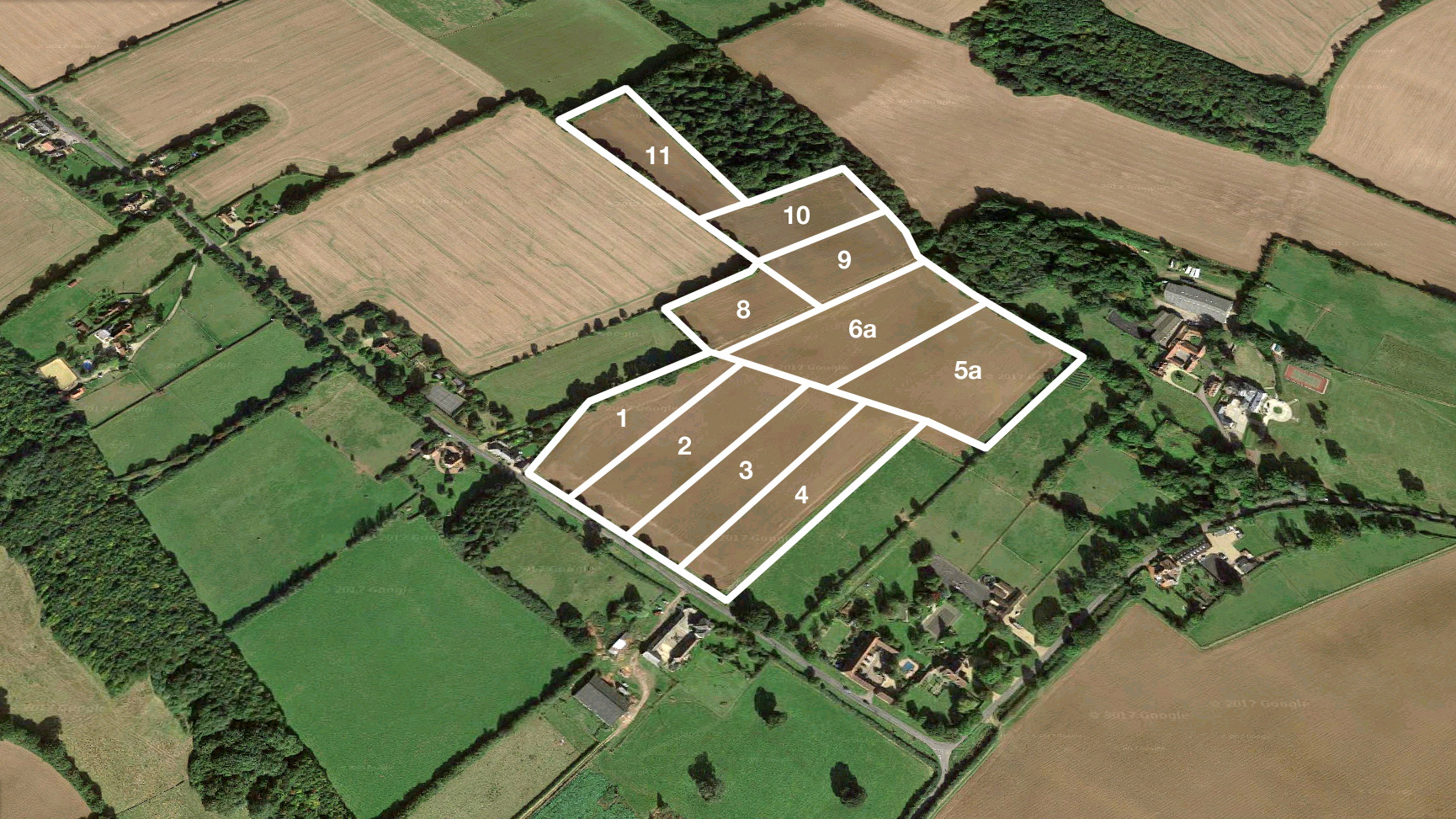 Land for sale in Gaddesden Row aerial view