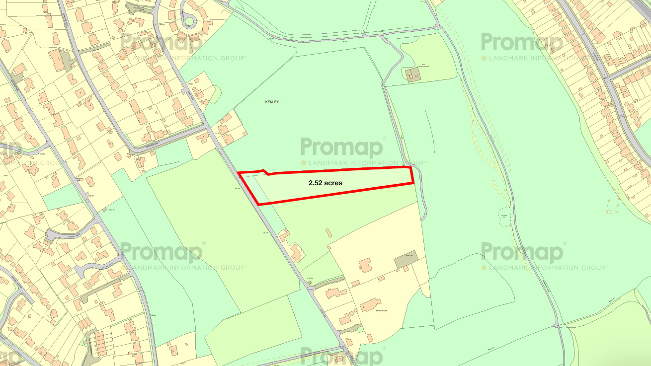 Land for sale in Kenley, London site plan