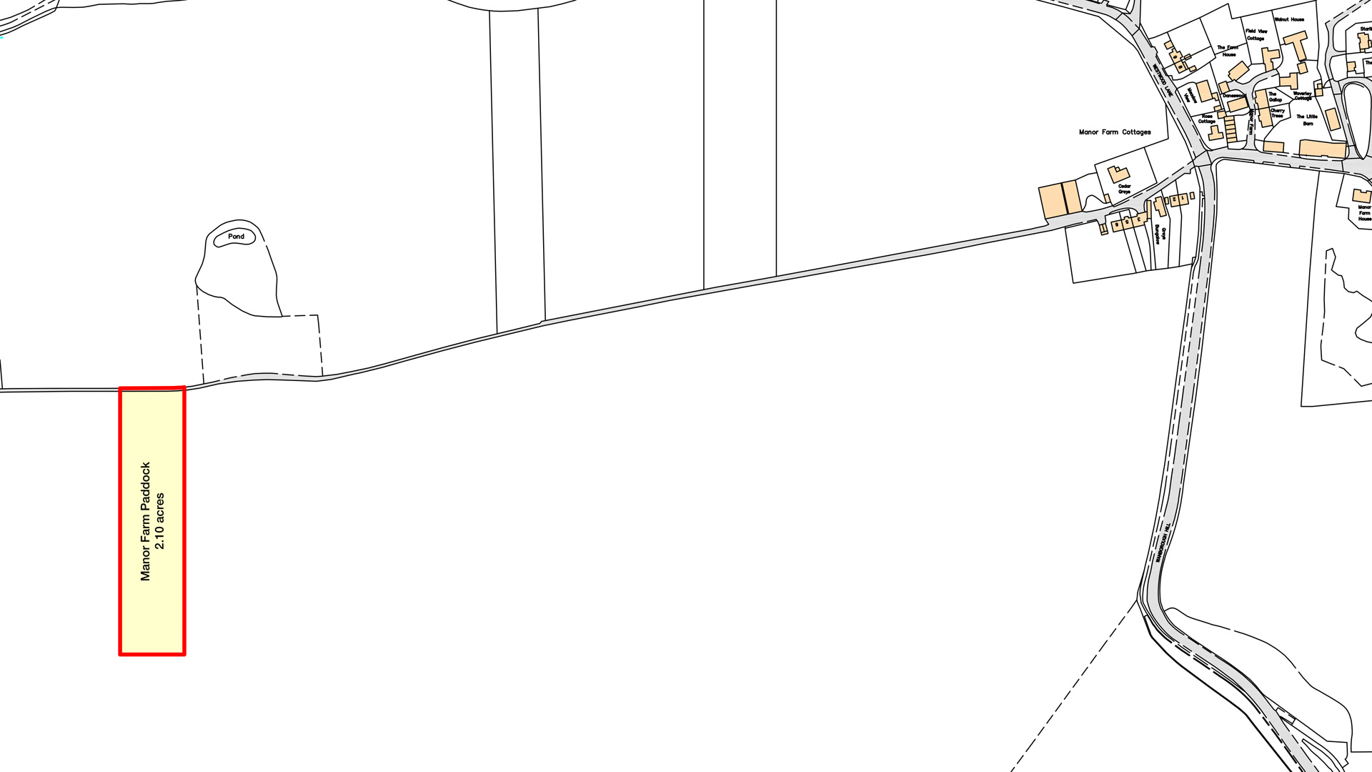 Manor Farm in Wanborough, Guildford Paddock site plan