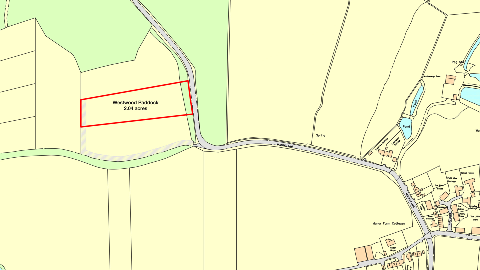 Land for sale near Normandy, Guildford site plan