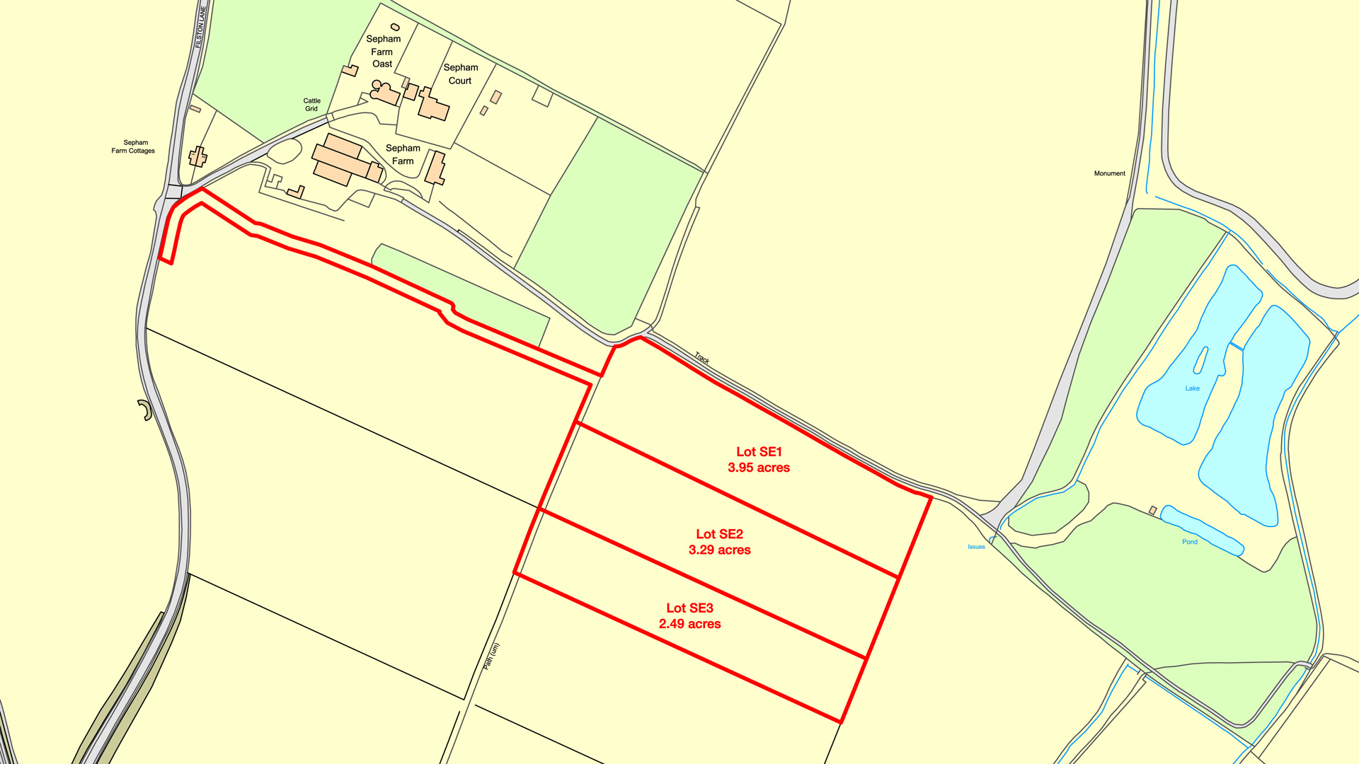 Land for sale in Otford, Sevenoaks site plan