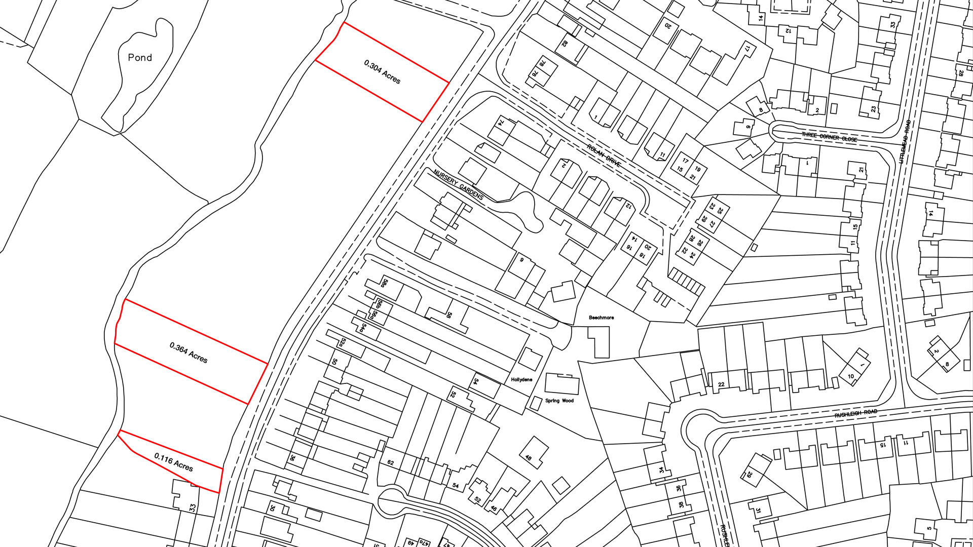 Land for sale on Peterbrook Road, Solihull site plan