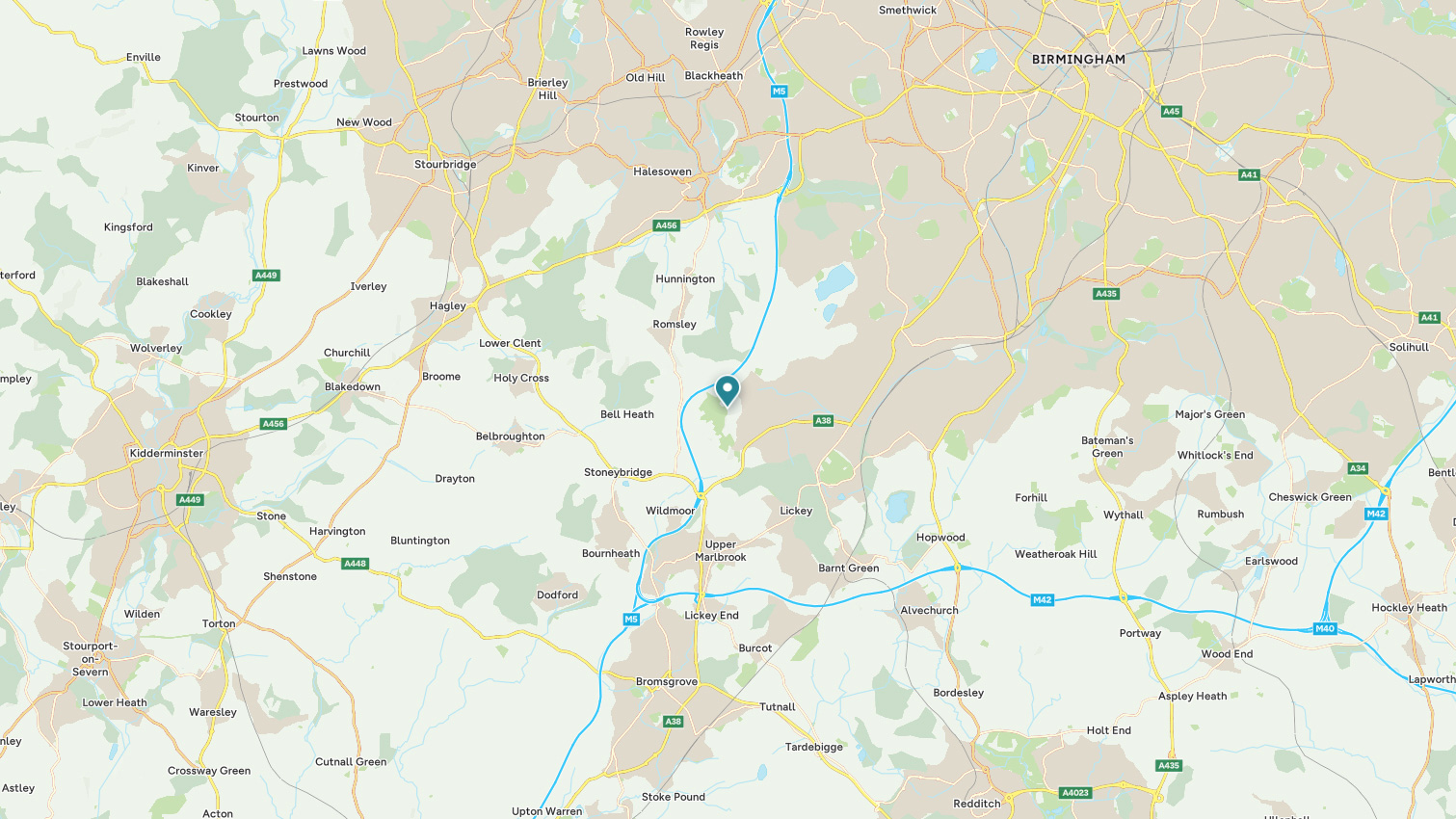 Land for sale in Rubery, Birmingham map