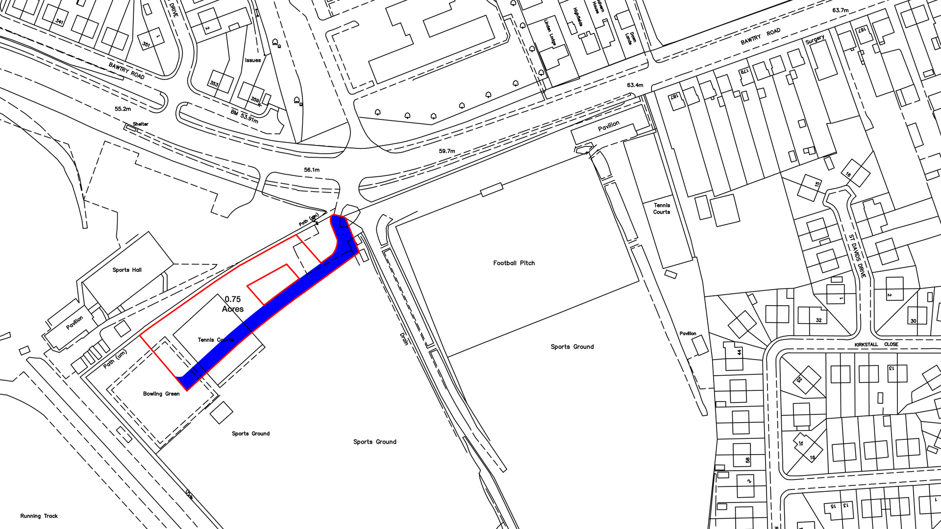 Land for sale in Sheffield site plan