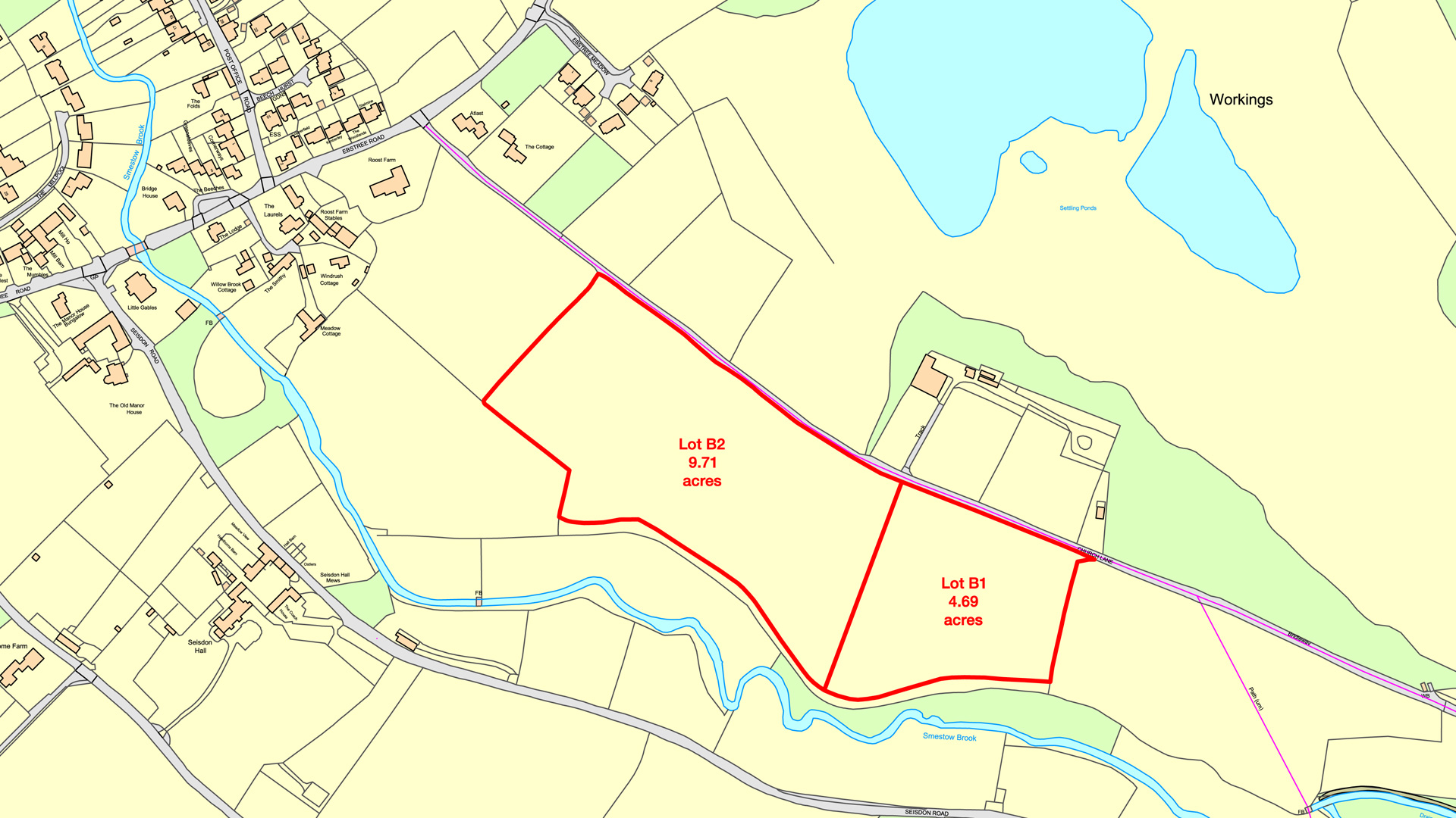 Land for sale in Trysull site plan