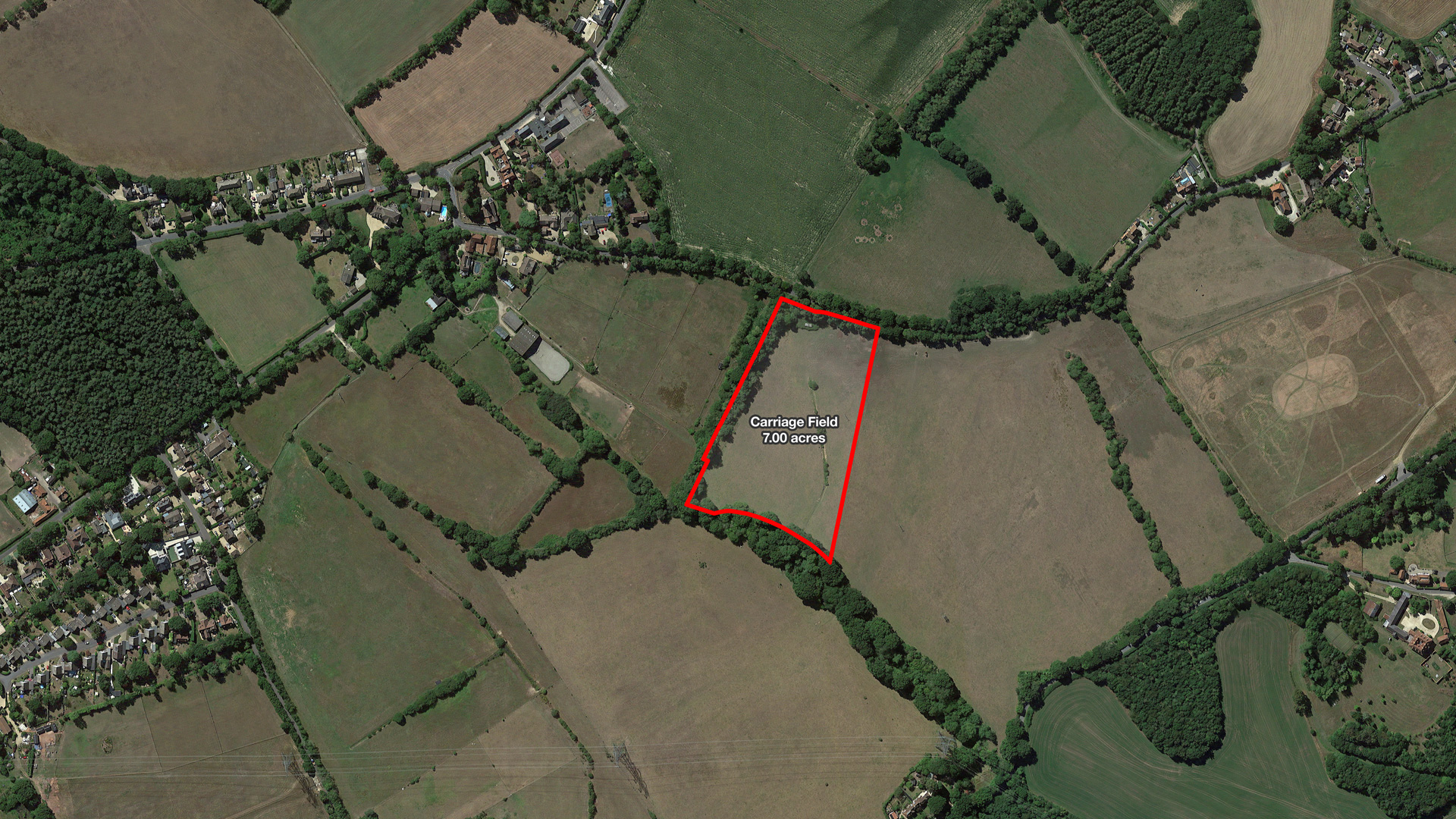 Land for sale in Ufton Nervet, Reading aerial site plan