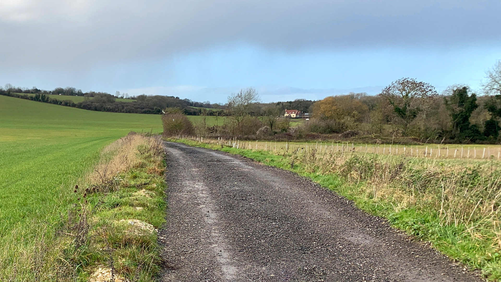 Land for sale in Wanborough, Guildford private track access