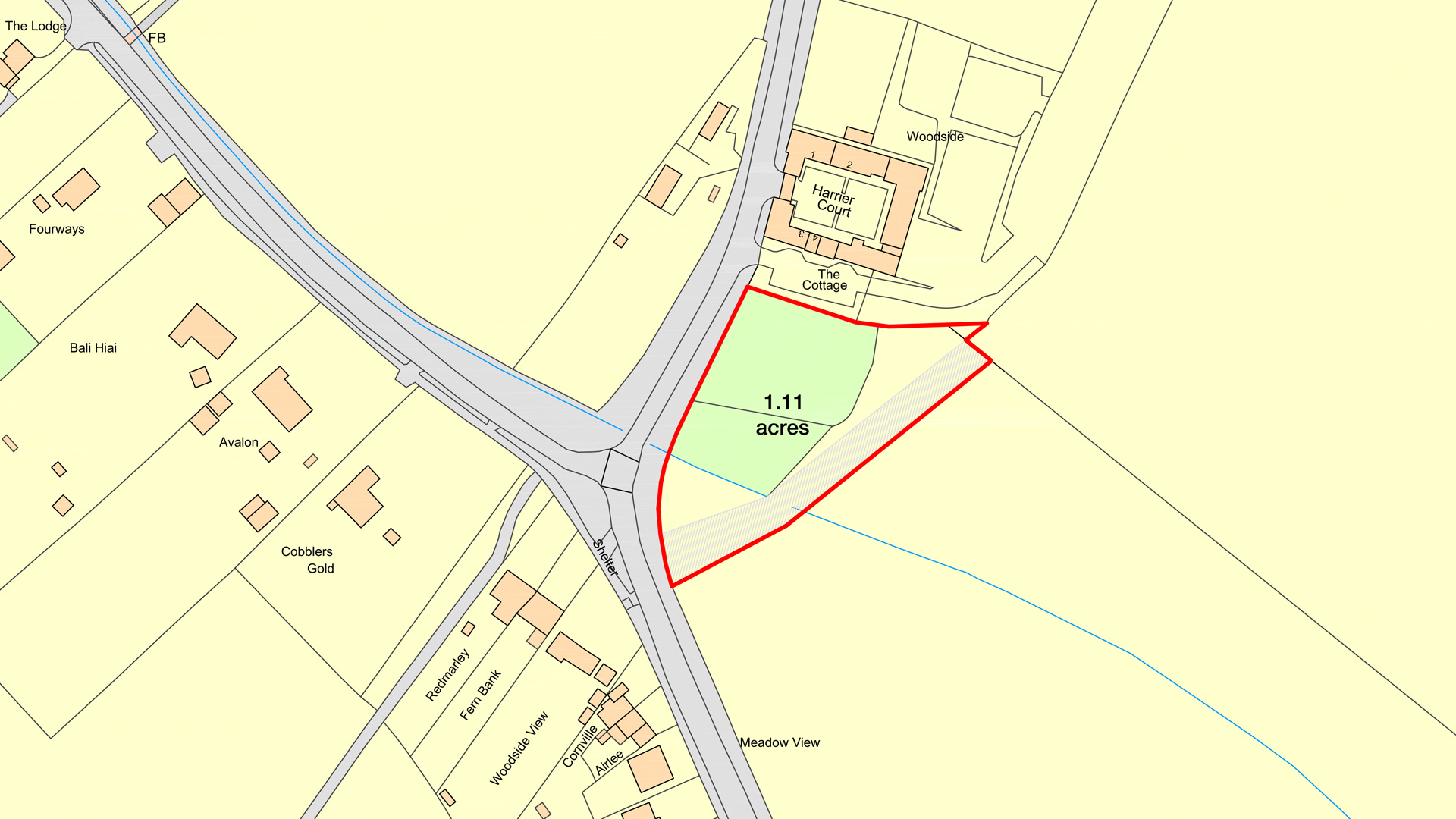 Land for sale near Slip End site plan