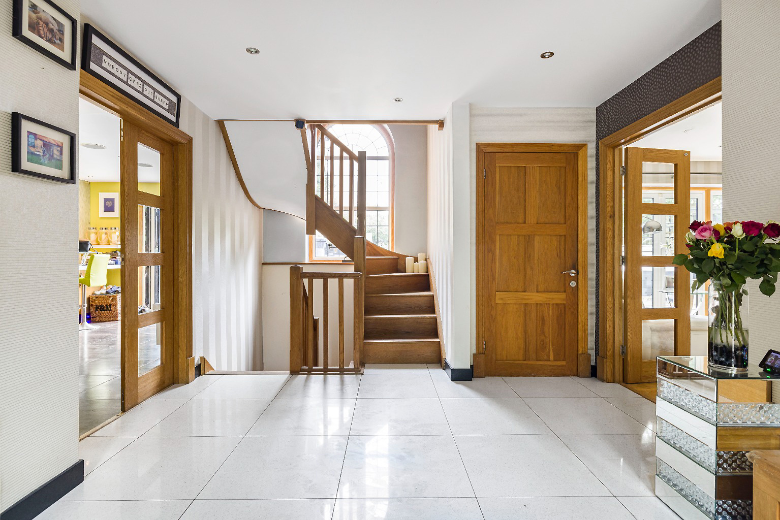 Entrance hall with door to downstairs WC.