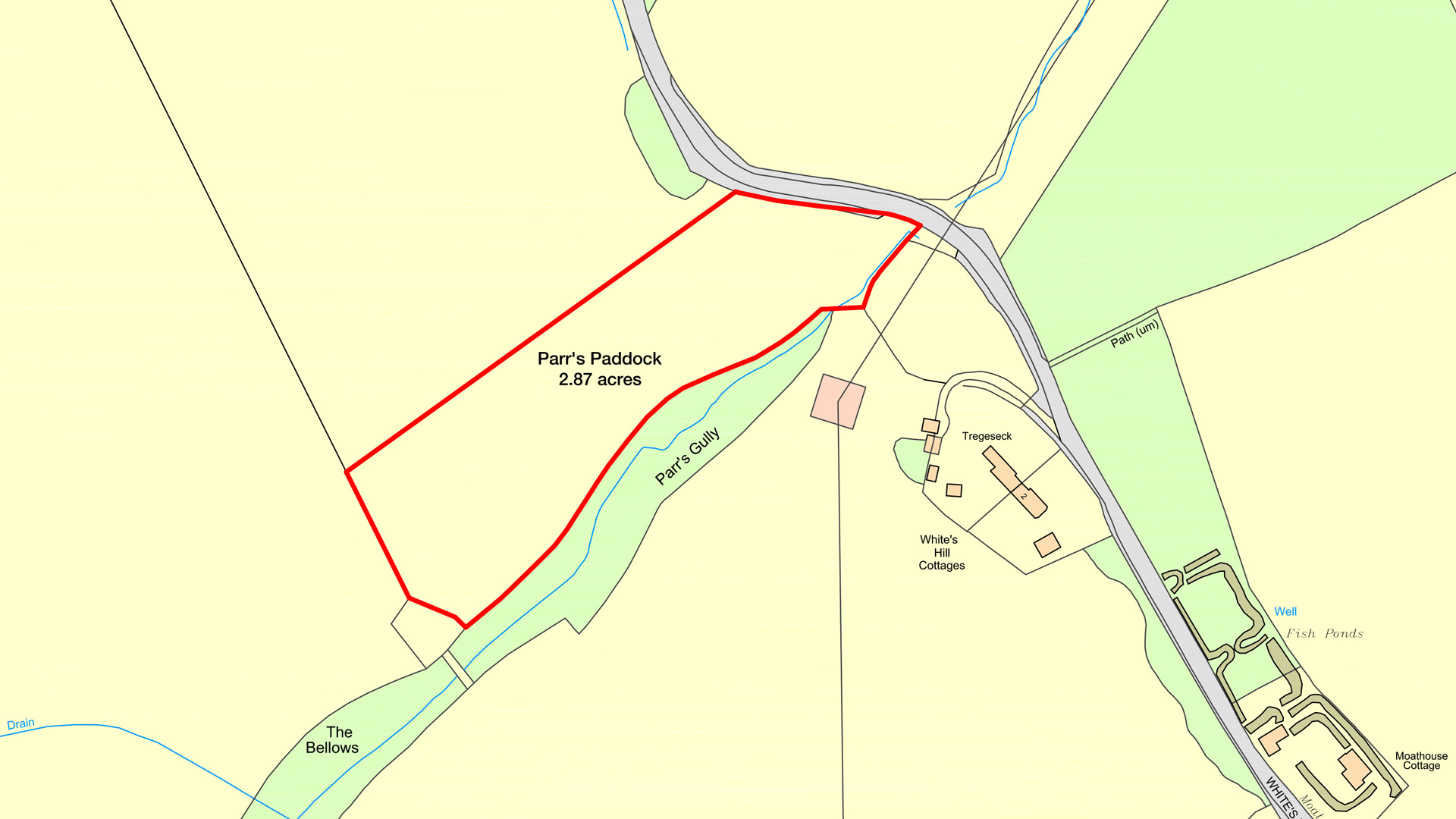 Land for sale in Sulhamstead, Reading site plan
